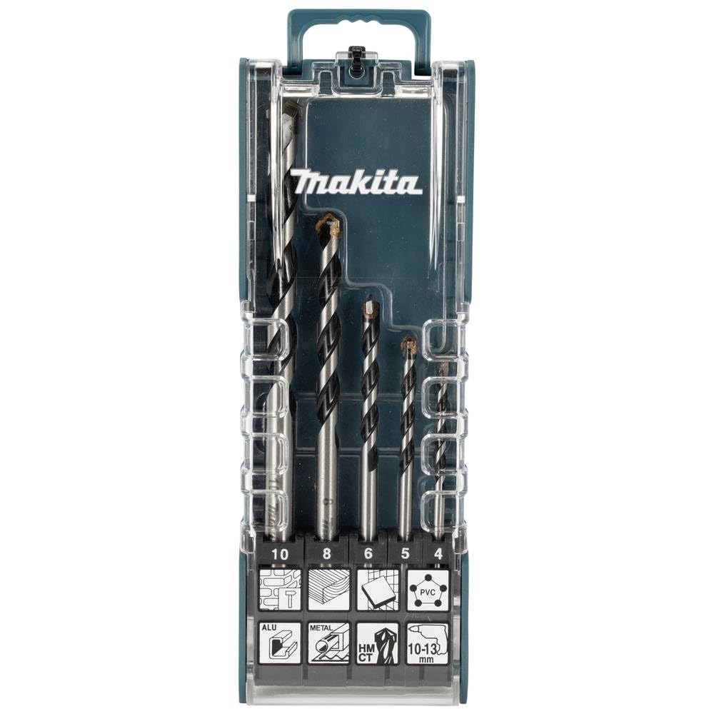 Makita E-14255 5 Piece TCT Drill Bit Set Multi