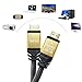 HDMI Cable 5ft High Speed HDMI 2.0 18Gbps Supports 4K @ 60Hz 2160p HD 1080p,Gold Plated Connectors & Audio Return - Video 4K 1080p 3D - Xbox PS3 PS4 PC Apple TV 19 + 1 Copper Ethernet（5 feet）