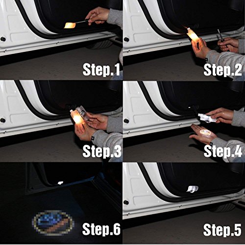 Car Door LED Light Toyota Logo Projector by Capker, Bright Illumination