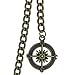 Albert Chain Pocket Watch Chains for Men Antique Brass Plating with Compass Design Medal Fob T Bar AC09