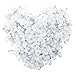 Jadaol Cable Clips 200Pcs 8mm Nail in Clips for Flat Ethernet Cables Wall Clips Cable Tacks Electrical Wire TV Cable Speaker Wire Coax Clips Cable Nails for Cords Cat5/Cat5e/Cat6/Cat7 RJ45 Cord Clips