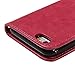 iPhone 6, iPhone 6s 4.7 Inch Case - MOLLYCOOCLE Natural Luxury Hot Pink Stand Wallet Purse Credit Card ID Holders Magnetic Flip Folio TPU Soft Bumper PU Leather Ultra Slim Fit Cover for iPhone 6, 6s