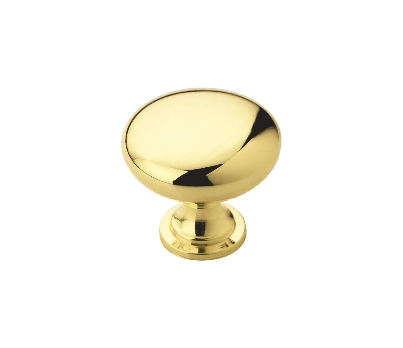 Photo 1 of Amerock | Cabinet Knob | Polished Brass | 1-1/4 inch (32 mm) Diameter | Edona | 1 Pack | Drawer Knob | Cabinet Hardware (Pack of 1)