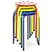 Best Choice Products Set of 5 Backless Steel Stackable Stools (Multicolor)