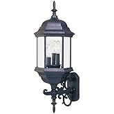 Maxim Cast-3 Light Outdoor Wall Lantern in Early American Style-9.5 Inches Wide by 25 inches high