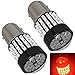 LUYED 2 x 900 Lumens Super Bright 1157 3014 78-EX Chipsets 1157 2057 2357 7528 LED Bulbs Used For Tail Lights,Brake Lights and Turn Signal Lights,Red