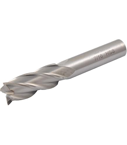 Drill America 5/32" End Mill, 4 Flute Square End, High-Speed Steel For Metal & More