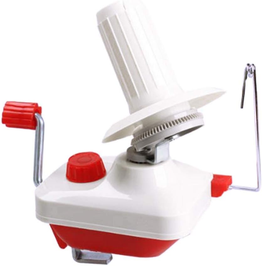 precauti Hand Operated Bobbin Winder Wool Skein Machine Yarn Winder Table Clasp Manual Wool Winder Holder for Yarn Fiber String Ball Knitting Wool