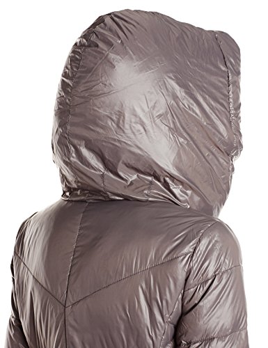 T Tahari Women's Austin Down Coat with Faux Fur Hood, Pewter, X-Large - Thumbnail 4