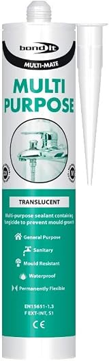 Bond It Multi-Mate GP Silicone Sealant Grey Fungicide Waterproofer 20 Yr Flex view 4