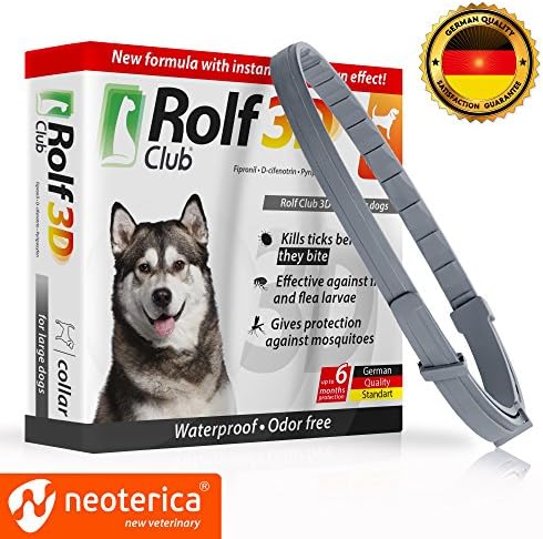 FLEA Collar for Dogs – Flea and Tick Prevention for Dogs – Dog Flea and Tick Control for 6 Months – SAFE Tick Repellent – WATERPROOF Tick Treatment