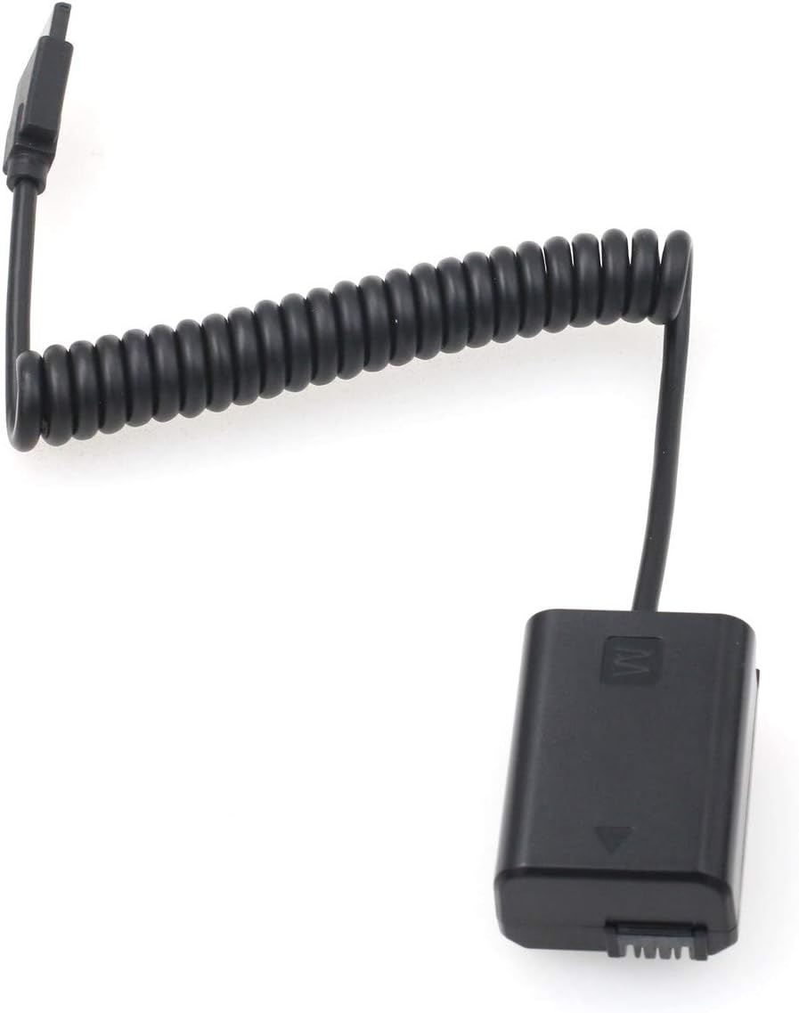HangTon NP-FW50 DC Coupler Dummy Battery Power Supply for DJI Ronin-S to Sony A7 A7II A7S A7SII A7R A7RII A6300 A6500 A6000 A5100 NEX Series Camera - Image 3