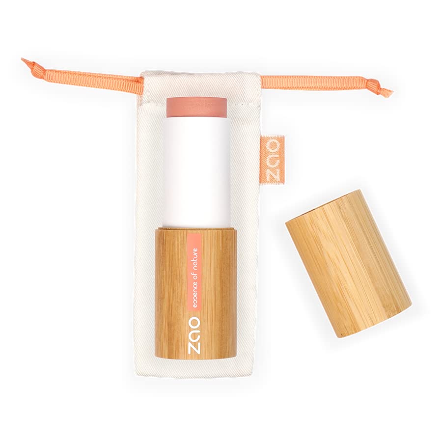 ZAO - Refillable blush stick – 843 coral red – organic vegan