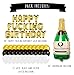 Gold Birthday and Champagne Balloon Set - Birthday Party Decorations - 21st - 30th - 40th - 50th - Funny Birthday Party Supplies