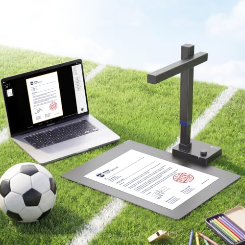 CZUR ET18 Pro Professional Book Scanner, 18MP HD Camera Document Scanner with OCR, Converts Documents to PDF, Word, Tiff, Excel, Compatible with Windows macOS