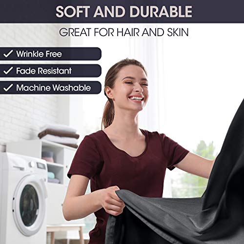 Decolure Satin Sheets, Silky Satin Sheet Set, Satin Bed Sheets Queen