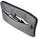 Amazon Basics Tablet Laptop Sleeve Case with Front Pocket, 13 Inch, Gray