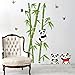 AIMTOPPY Home Decor Mural Vinyl Wall Sticker Removable Cute Panda Eating Bamboo Nursery Room Wall Art Decal Paper
