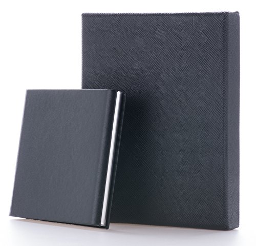 Ultrathin Design Pocket Carrying Cigarette Box Case for Hold 10 Regular Size (Black)