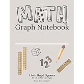 1-Inch Graph Paper Notebook for Kids | 1st Grade Math, Charlotte Mason Arithmetic, Handwriting & Tracing Practice: Homeschool & Classroom Friendly | ... for Arithmetic, Graphing, and Writing Skills