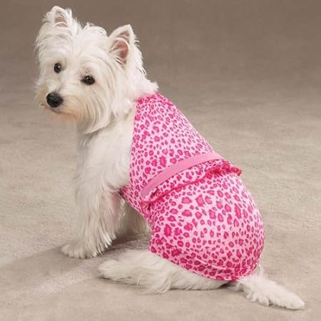 Zoey Dog Leopard One Piece Bathing Suit 