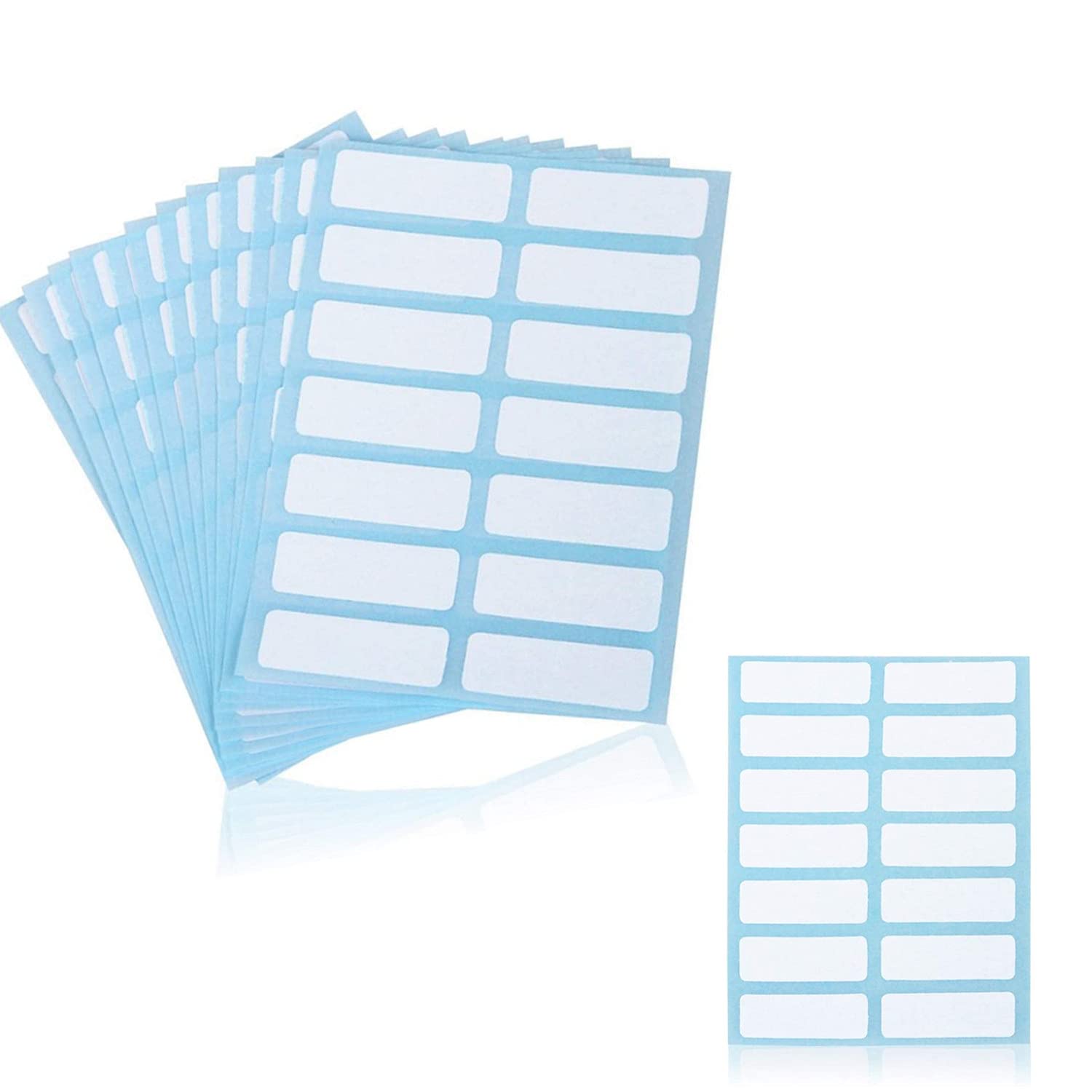Sticky Label,336Pcs White Sticky Labels Stickers, 13 x 38 mm Envelopes Label Stickers Name Labels Easy Peel File Folder Labels,for Bottle Jar Box School Office Kitchen