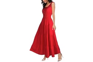 OSTOO Women's 2024 Summer Boho Floral Print Tiered Casual Flowy Long Maxi Dress