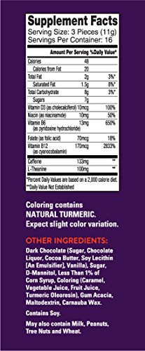 image for BeON Energy Boost Gems (Energems), Dark Chocolate 133 mg Caffeine & B6