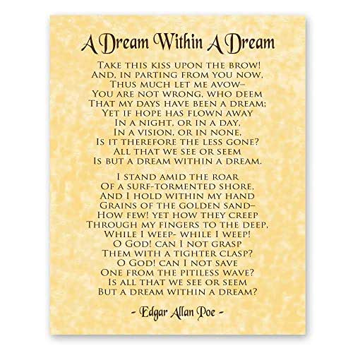 A Dream Within a Dream Poem by Edgar Allan Poe Home Decor