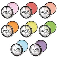 Moon Creations - Pro Face & Body Paint Cake Pots - Lights Colours Set