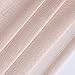 Bermino Faux Linen Sheer Curtains Voile Grommet Semi Sheer Curtains for Bedroom Living Room Set of 2 Curtain Panels 54 x 84 inch Light Brown Gradient