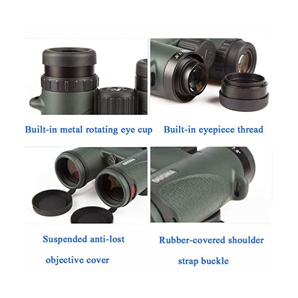 CJSWT Ferngläser für Erwachsene, 10x42 Compact HD Fernglas mit Low Light Night Vision für Vogelbeobachtung Jagd Wandern… – Bild 6
