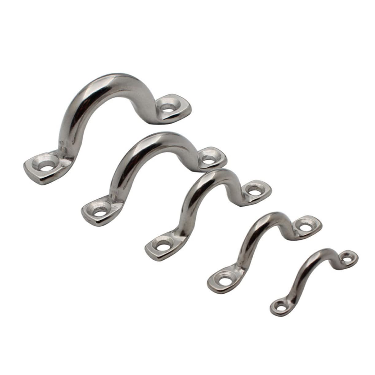 FOYTOKI 10pcs Stainless Steel Boat Handle Shape Grip for Kayak Canoe Dinghy Durable Material for Sailing Accessories