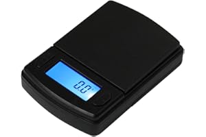 American Weigh Scales Fast Weigh MS Series Precision Digital Pocket Weight Scale, Flexible Measurements 600G x 0.1G (MS-600-BLK)