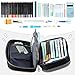Homecube Pencil Cases and Large Capacity Pencil Holder Pen Bag Makeup Pouch Durable Students Stationery Two Big Pockets With Double Zipper 8.7x6x3.2(Black)