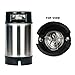 OneBom Lid for Beer Brew, Cornelius Keg Lid Stainless Steel with 20’’ Food Grade Silicon Tube & 2 Micron Diffusion Stone