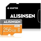 Micro SD Card 256GB TF Card Class 10 Memory Card High Speed with Adapter for Smartphone/Cellphone Surveillance/Bluetooth Spea