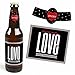Big Dot of Happiness Conversation Hearts - Valentine's Day Decorations for Women and Men - 6 Beer Bottle Label Stickers and 1 Carrier