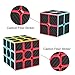 Coogam Zcube Carbon Fiber Cube Bundle 2x2 3x3 4x4 5x5 Speed Cube Set Z Cube Magic Puzzle Toy Pack Gift Box for Kids and Adults Challenge