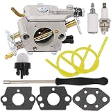 Yooppa Carburetor for Poulan Pro PP5020AV PP5020 PP5020AVX Chainsaw 2 Stroke PP4818A Gas Chainsaw 573952201/573 95 22-01 Craftsman 358.350980 358.350981 358.350982 Zama C1M-W47 Carburetor