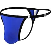 MuscleMate Men's Thong Bikini Underwear, Hot Men's Thong G-String T-Back Underwear, Adjustable Size.