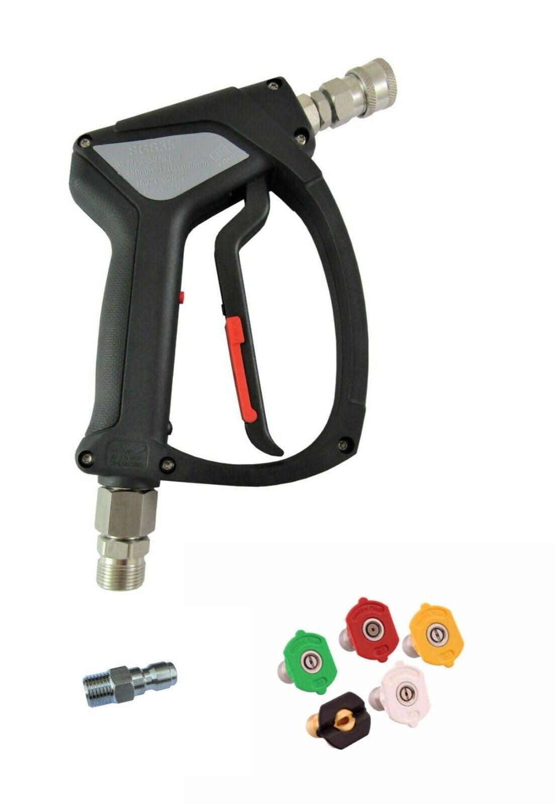 Stainless Steel SGS35 Swivel Trigger Compatible to Fit Karcher HD & HDS 11.6mm Q/R 5 Nozzles