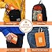 Rough Enough Kids Wallet for Boys Girls Preppy Teen with Neck Lanyard Keychain Canvas Bright Orange