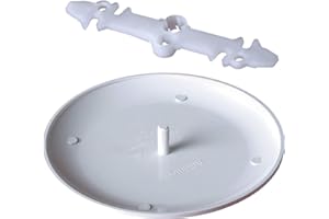 Arlington Industries Arlington CP3540-1C Ceiling Cover Plate for 3-1/2" & 4" Boxes, Paintable, 1 Pack White