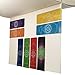 The 7 Chakras Magnetic Bookmarks Set of Chakra Guide and 8 Long Book-Markers Magnets for Books, Journals, or Holding Small Notes