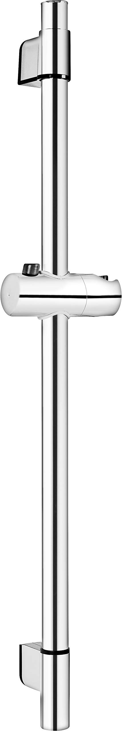 Cornat Cervia TECB3441 Wall Bar 65 cm Length Variable Wall Fixings with Push Button Slider Chrome-Plated Shower Rail/Shower Bar/Shower Bracket