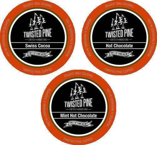 Twisted Pine Hot Choclate Variety Pack, Single-Serve Cups for Keurig K-Cup Brewers, 24 Count