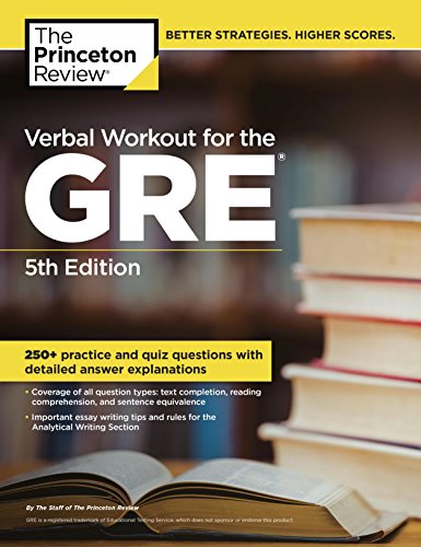 Download Verbal Workout for the GRE, 5th Edition (Graduate School Test Preparation) Download Verbal Workout for the GRE, 5th Edition (Graduate School Test Preparation)