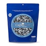 Capsuline Colored Gelatin Empty Capsules Size 4 Black/Clear 1000 Count