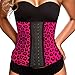 Ann Chery Women's Faja Clasica Animal Print Workout Waist Cincher, Fuchsia, Large/36